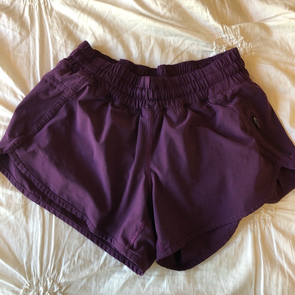 LULULEMON dark purple running shorts!